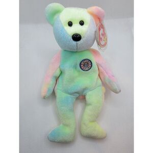 Vintage 1999 Ty B.B. (Birthday) Bear Beanie Baby - Super Cute, Rare Collectible!